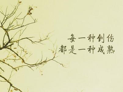 说说心情短语-每一种创伤都是一种成熟